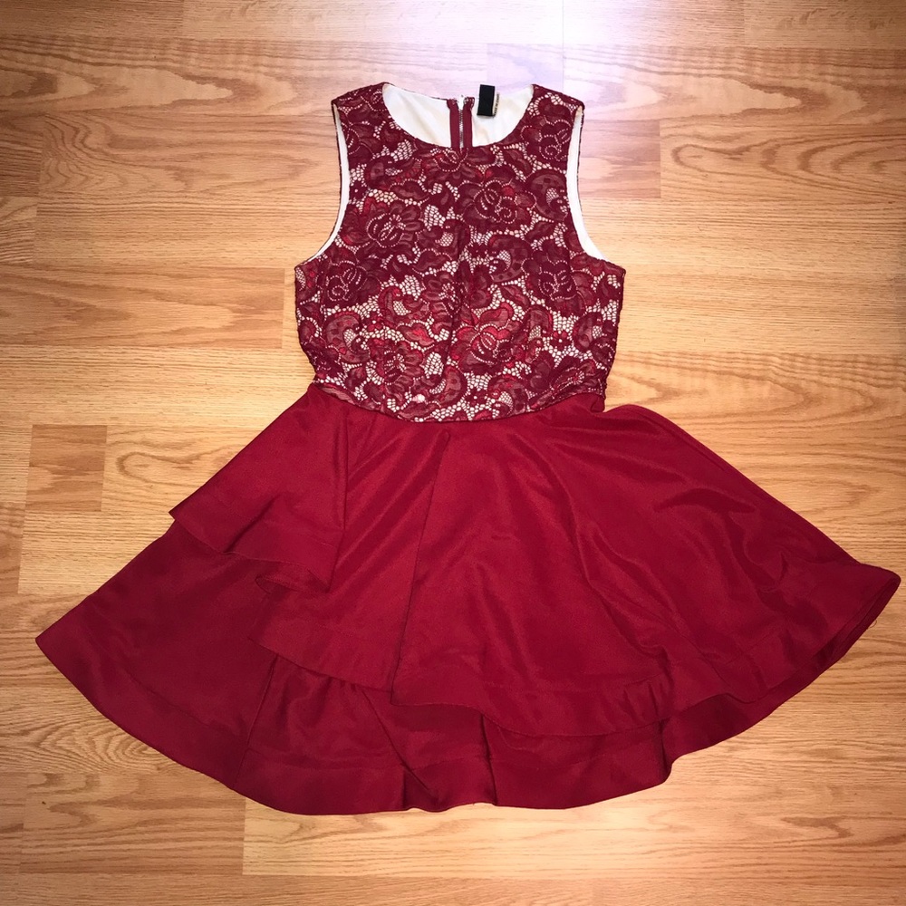 Gorgeous wine red dress